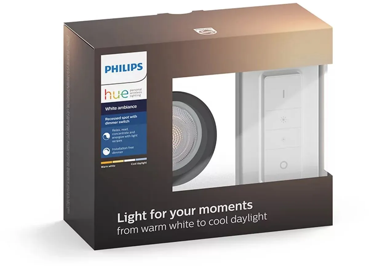 Philips Hue Milliskin Inbouwspot GU10 6W - Aluminium