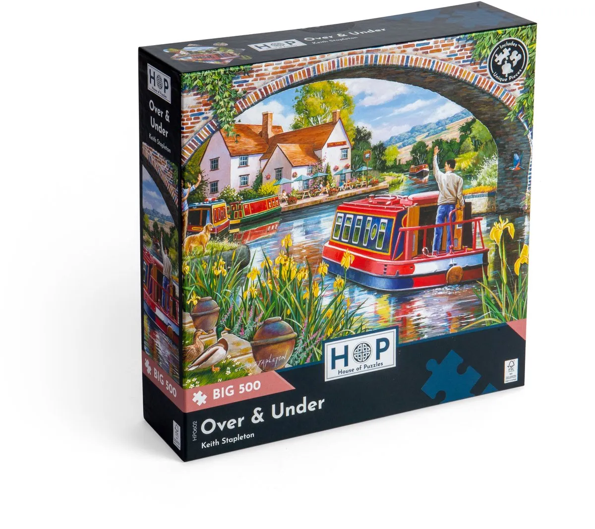House of Puzzles Over & Under Legpuzzel 500 XL Dieren - Multicolor