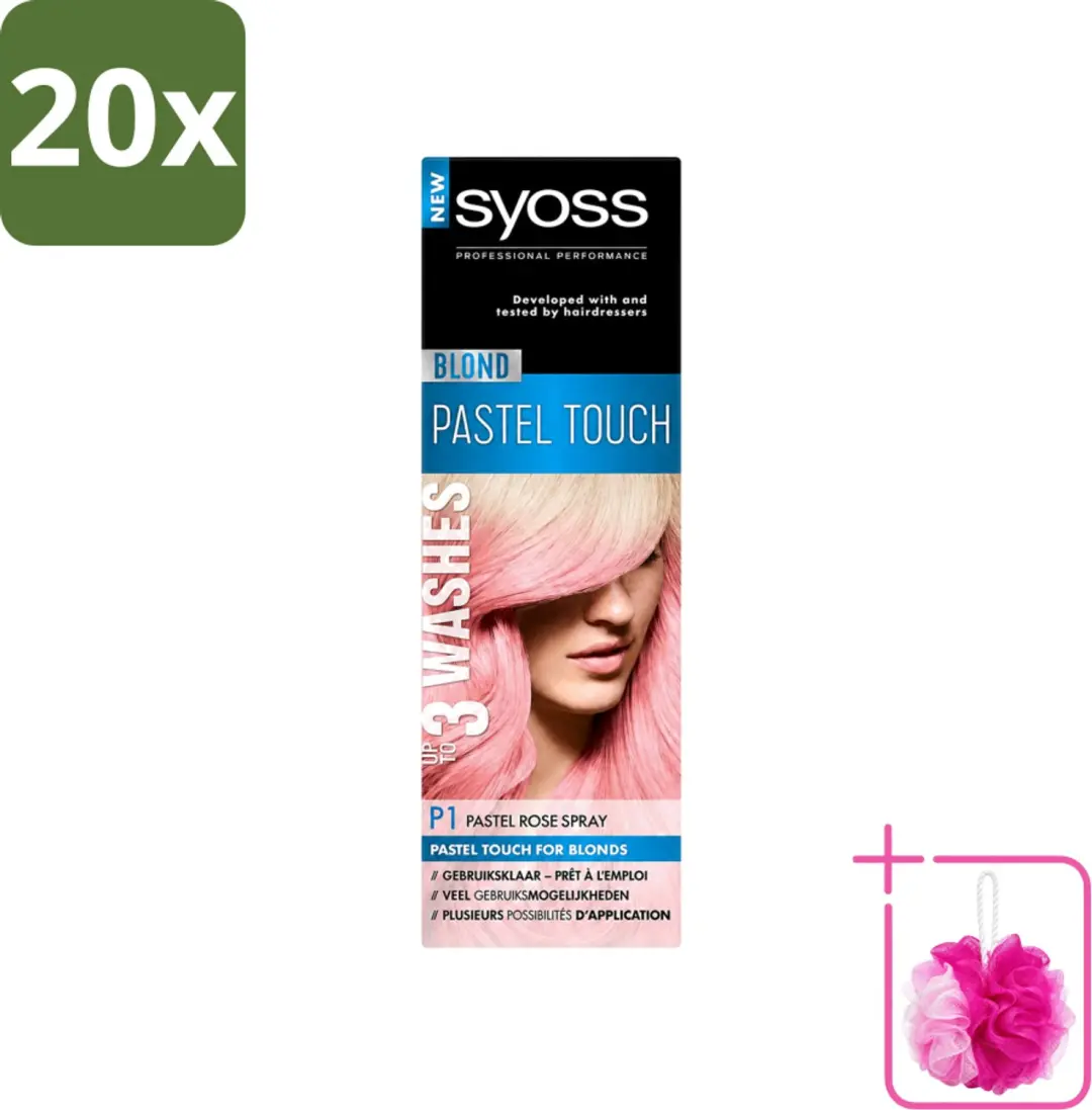 20 x Syoss Color Blond Pastel Touch P1 Pastel Rose