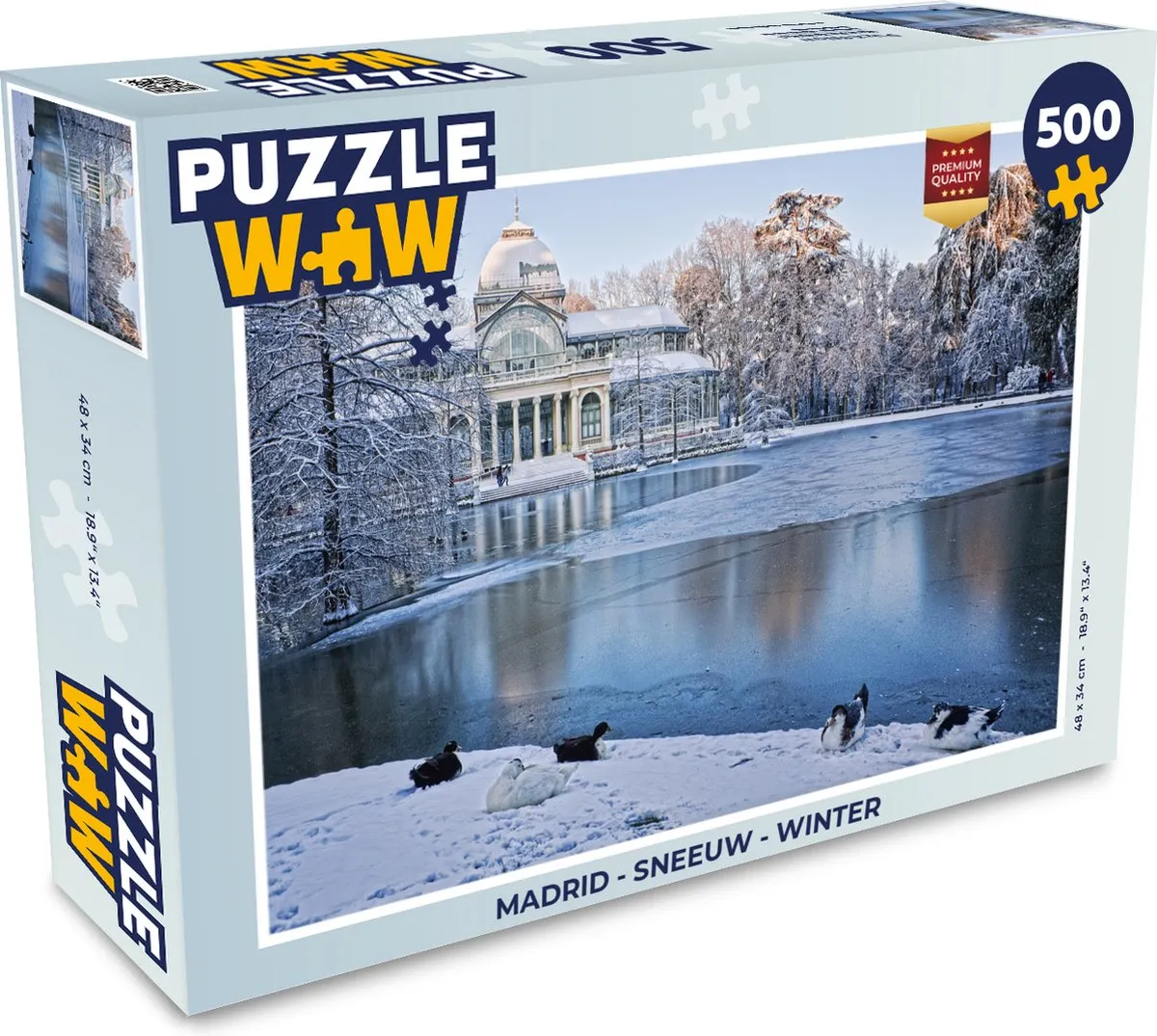 PuzzleWow Madrid Legpuzzel 500 Stuks