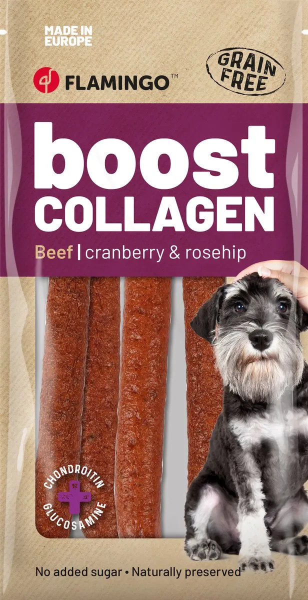 Flamingo Boost Worst Honden 600g - 6 Stuks