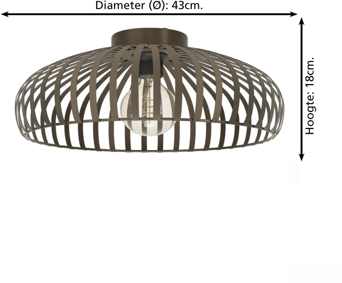 Eglo Mogano 3 Plafondlamp Ø43cm - Brons