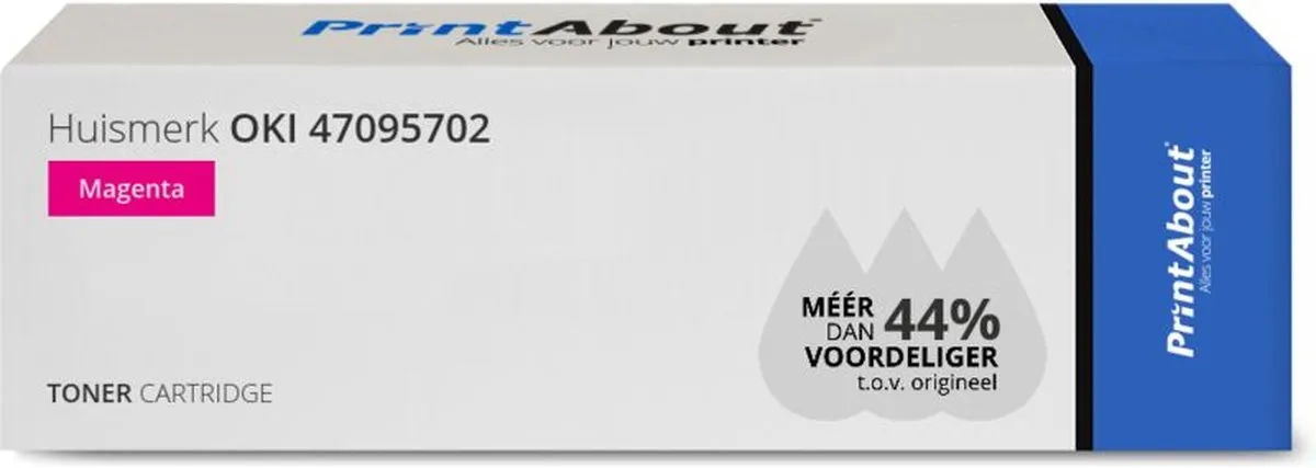 PrintAbout OKI 47095702 Toner Magenta - 5.500 Pagina's
