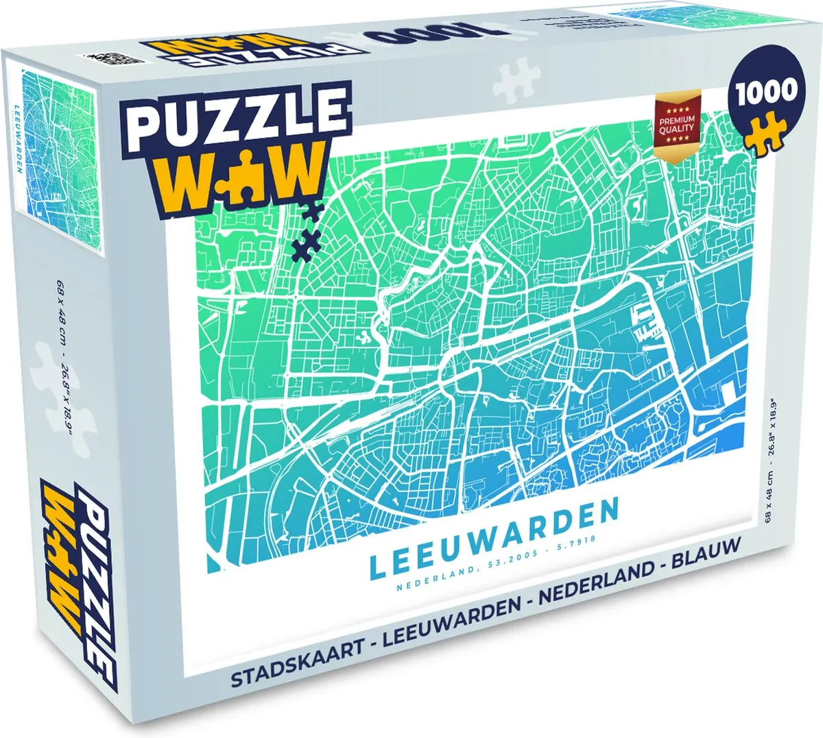 PuzzleWow Leeuwarden Legpuzzel 1000 Stuks