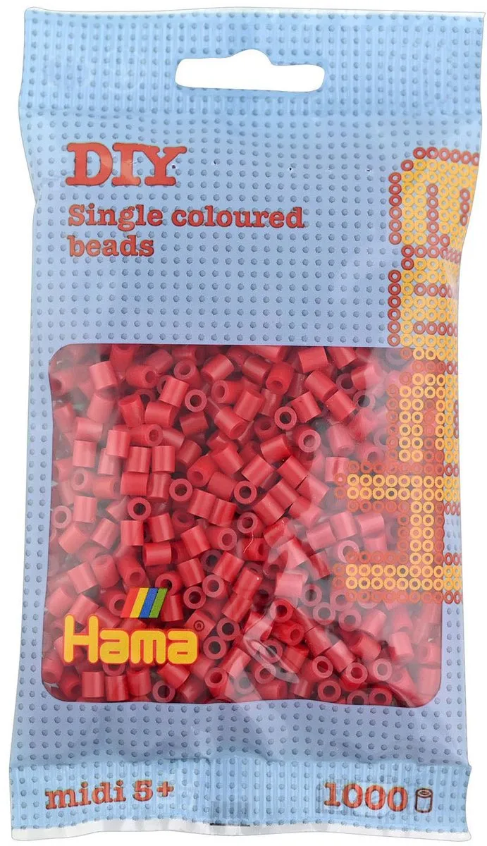 Hama Strijkkralen 1000 Stuks - Donkerrood - afbeelding 6 van 6