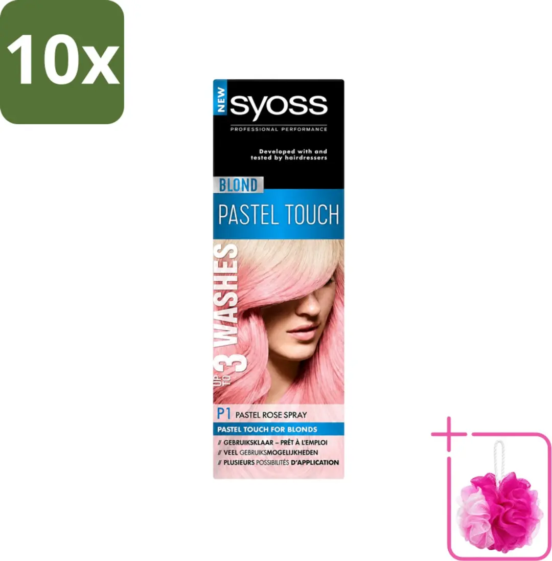 10 x Syoss Color Blond Pastel Touch P1 Pastel Rose