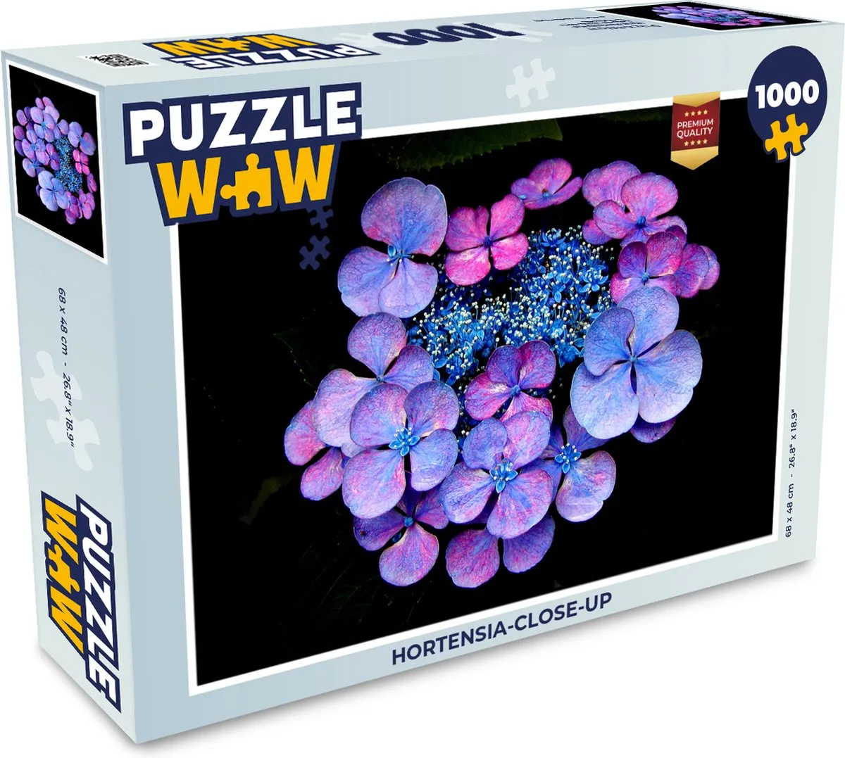 PuzzleWow Hortensia-close-up Legpuzzel 1000 Stuks