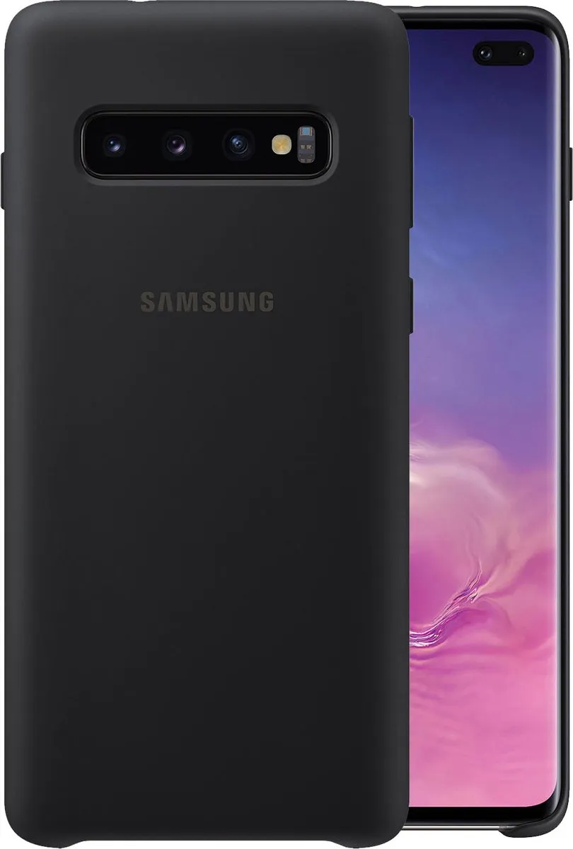 Samsung - Silicone Cover - Galaxy S10 Plus - Zwart