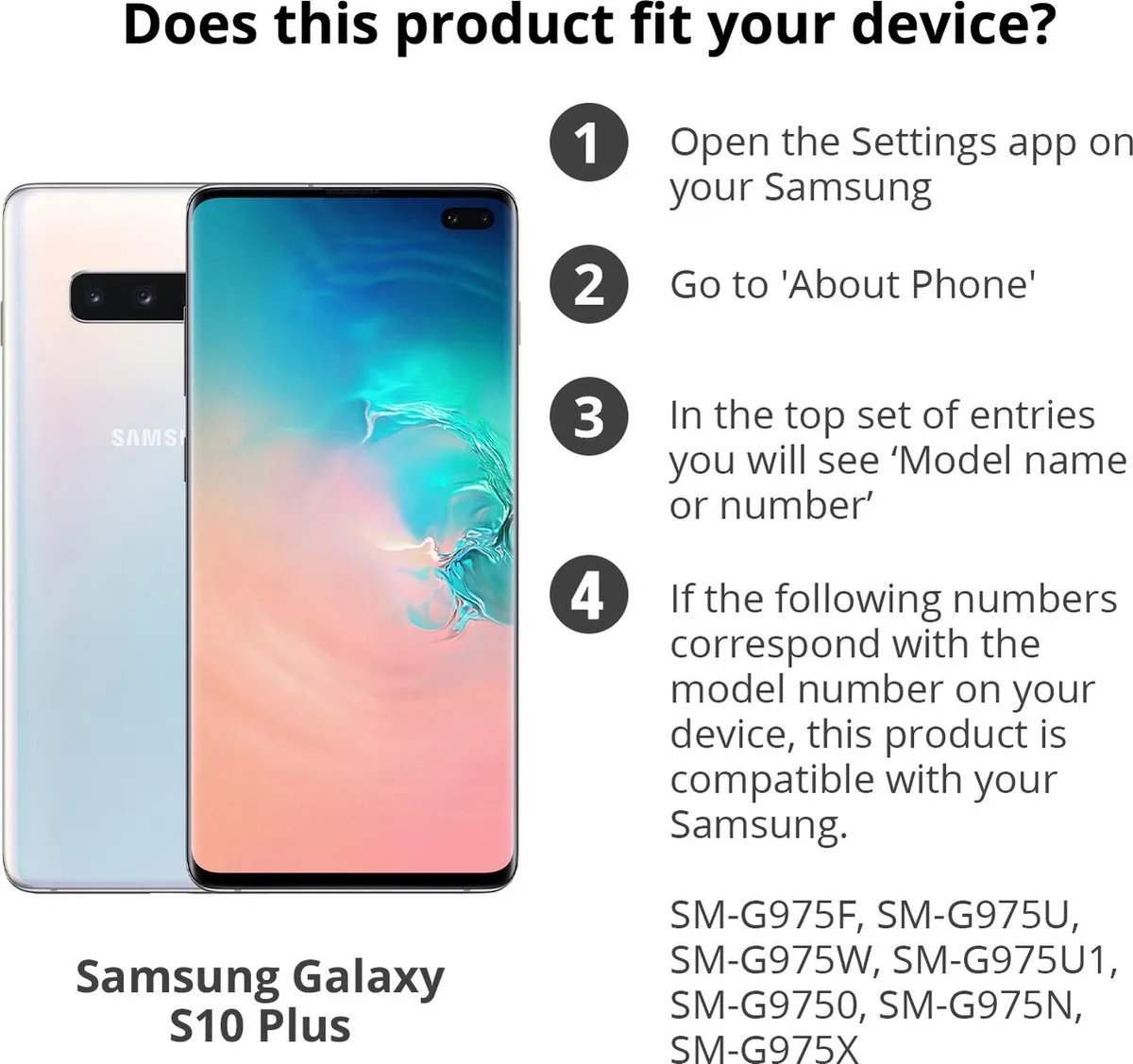 Samsung - Silicone Cover - Galaxy S10 Plus - Zwart