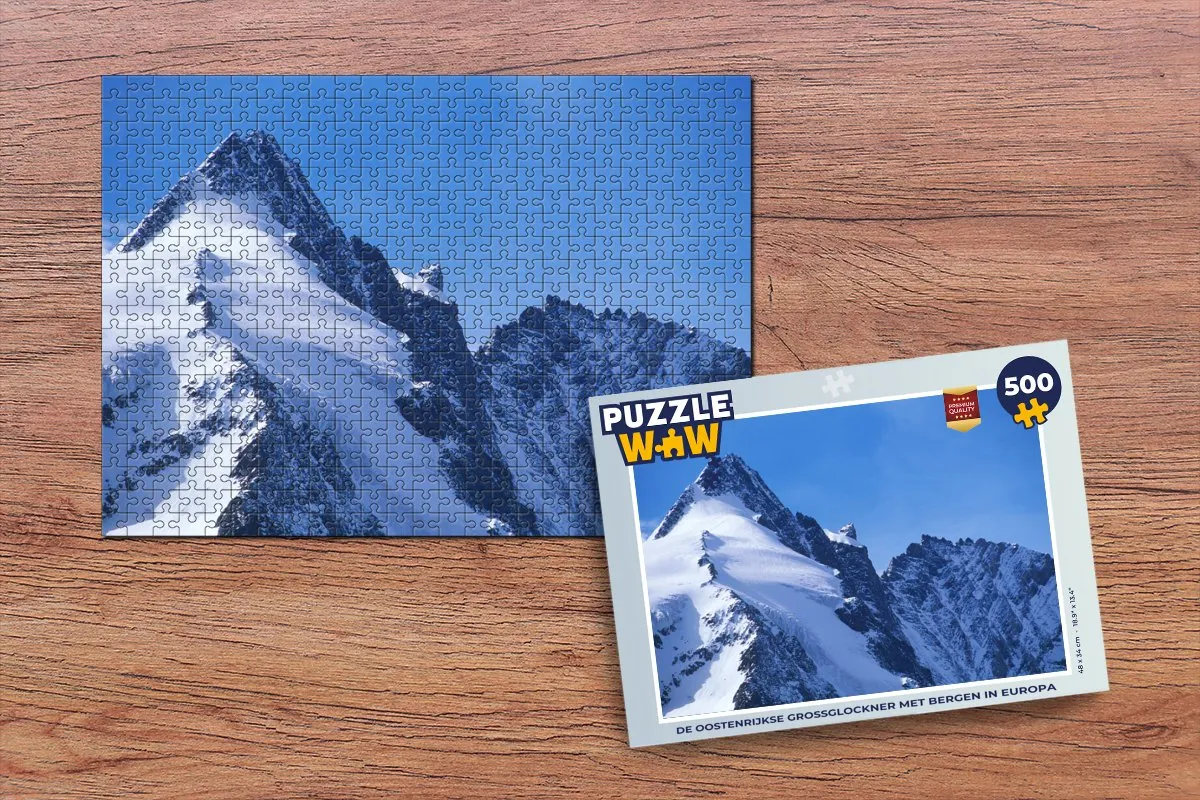 PuzzleWow De Oostenrijkse Grossglockner Legpuzzel 500 Stuks - Multicolor
