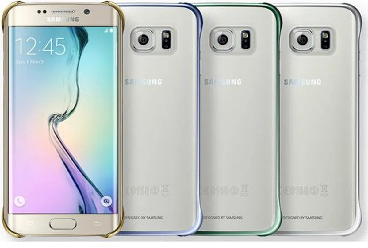 Samsung Clear Cover Galaxy S6 Edge+ - Blauw - afbeelding 6 van 6