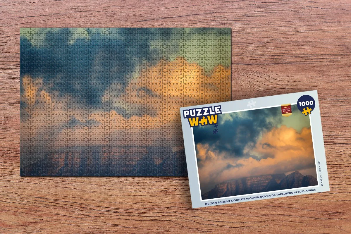 PuzzleWow Tafelberg Legpuzzel 1000 Stuks - Multicolor
