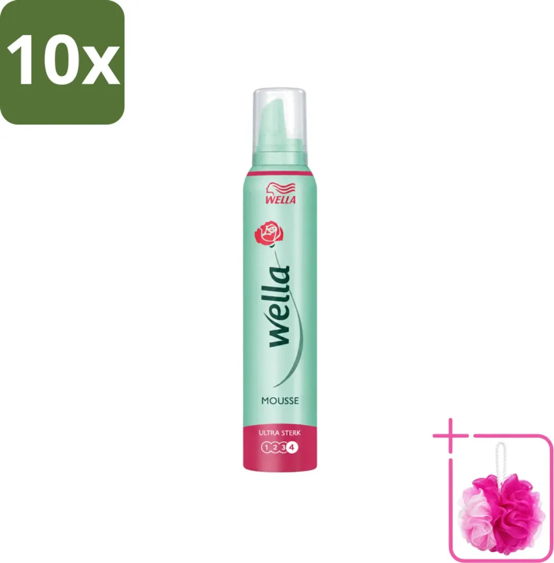10 x WellaFlex Hold Ultra Strong Mousse