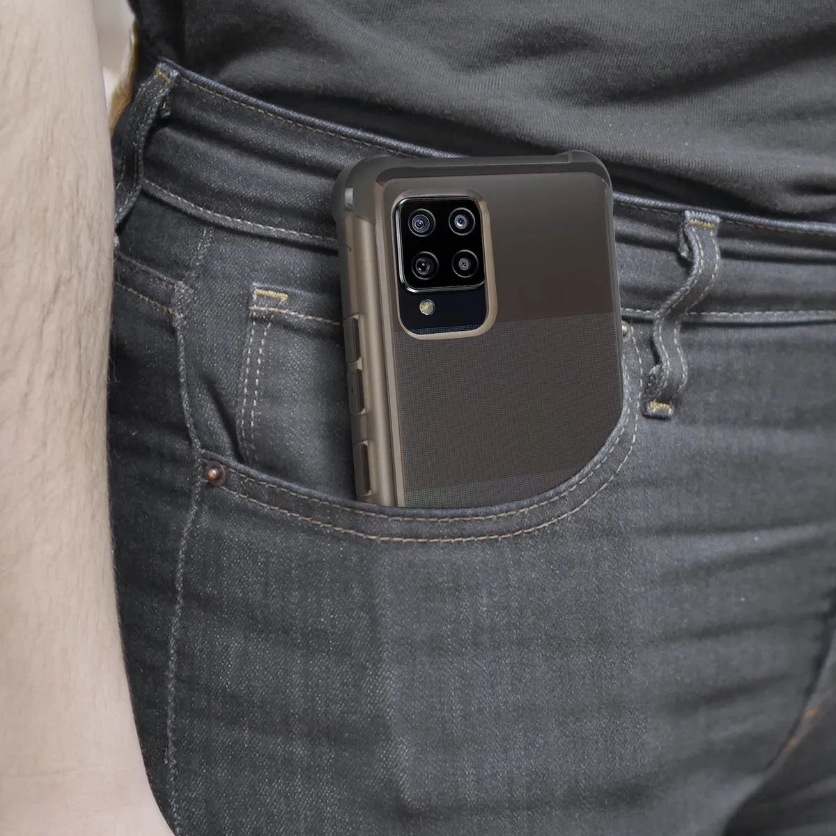 Samsung Araree Hoesje Galaxy A42 - Zwart