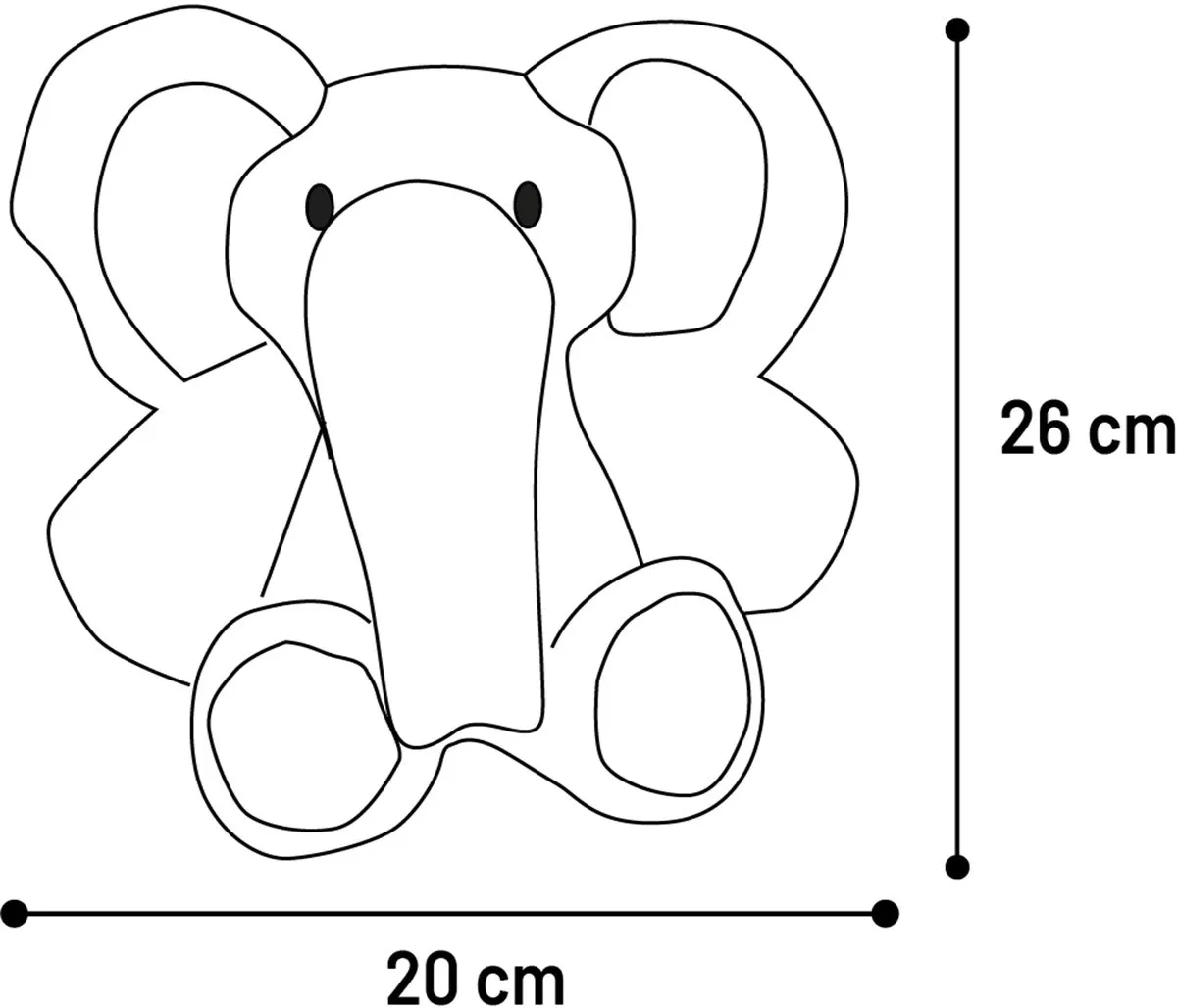 Flamingo Hondenknuffel Fannie Olifant - Bruin S