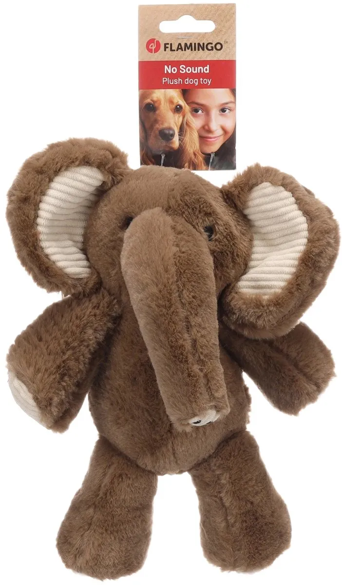 Flamingo Hondenknuffel Fannie Olifant - Bruin S