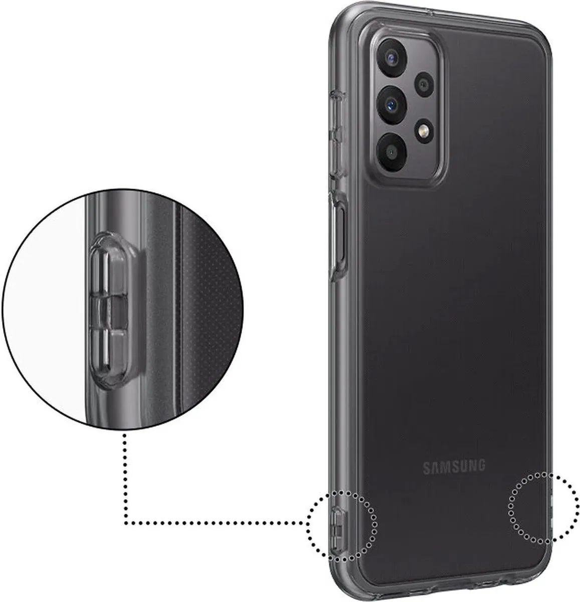 Samsung Galaxy A23 5G Soft Clear Hoesje - EF-QA235TTEGWW