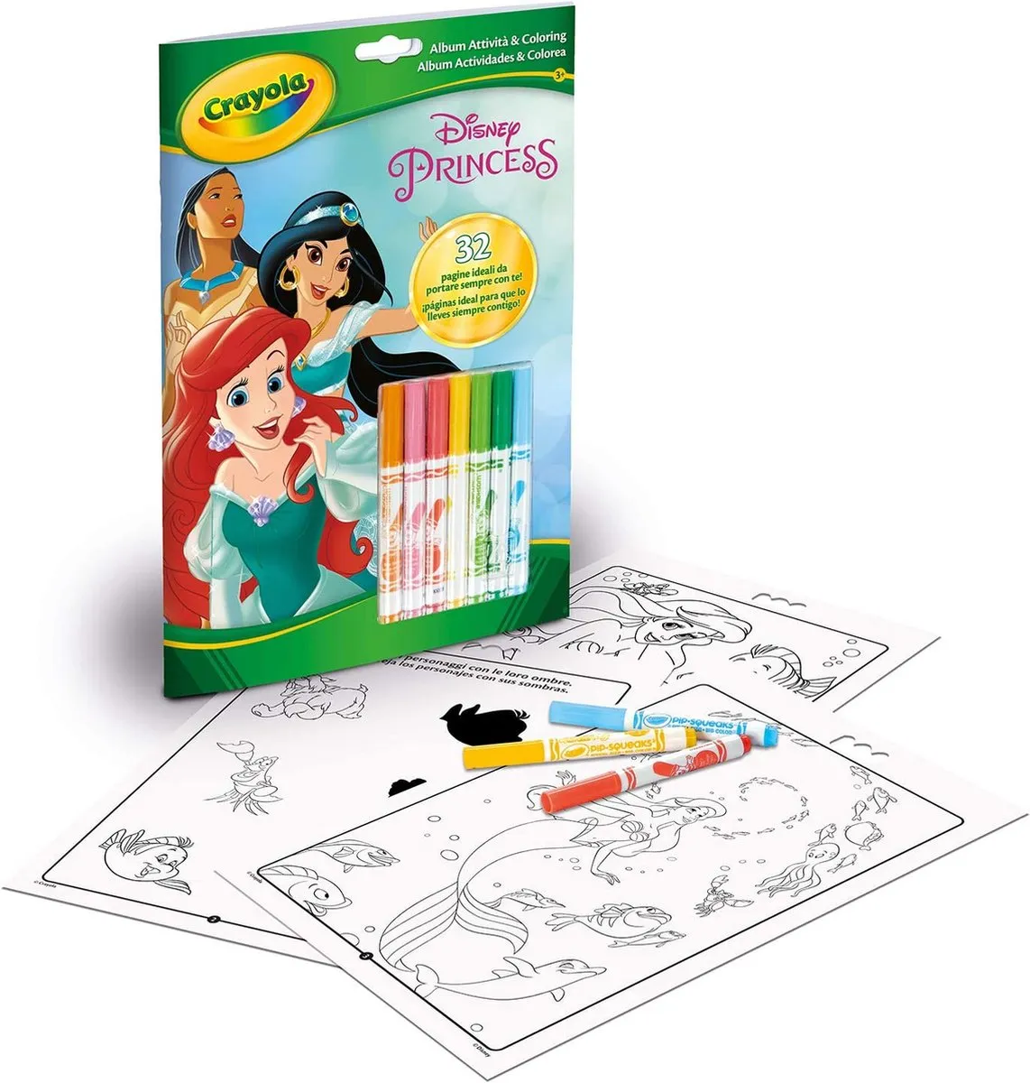 Crayola Disney Princess Hobbypakket - Wasbare Stiften 7-delig
