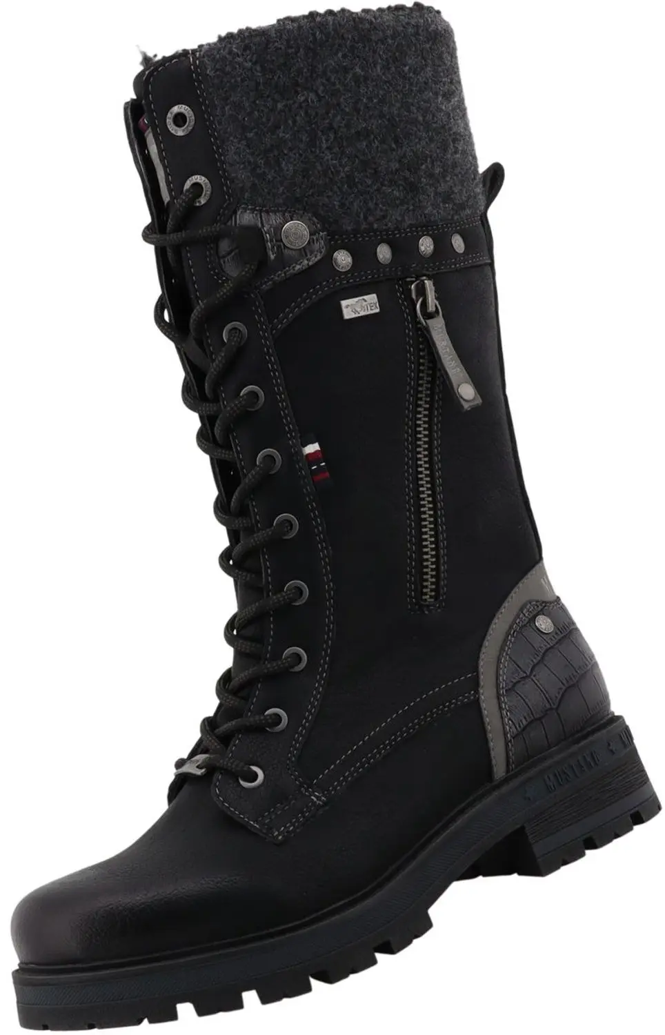 Mustang dames TEX-laarzen, gevoerd, zwart 15M0042006