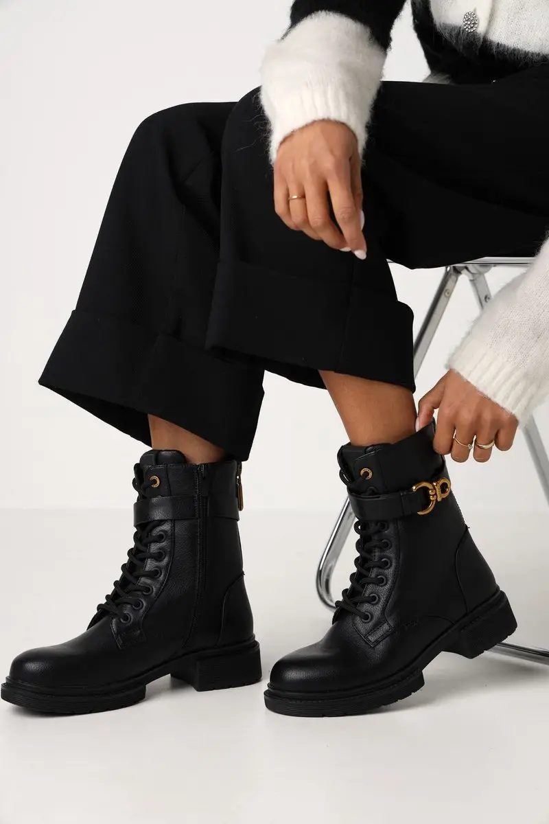 Mexx Kimberly II Glad Enkellaars - Zwart - afbeelding 6 van 6