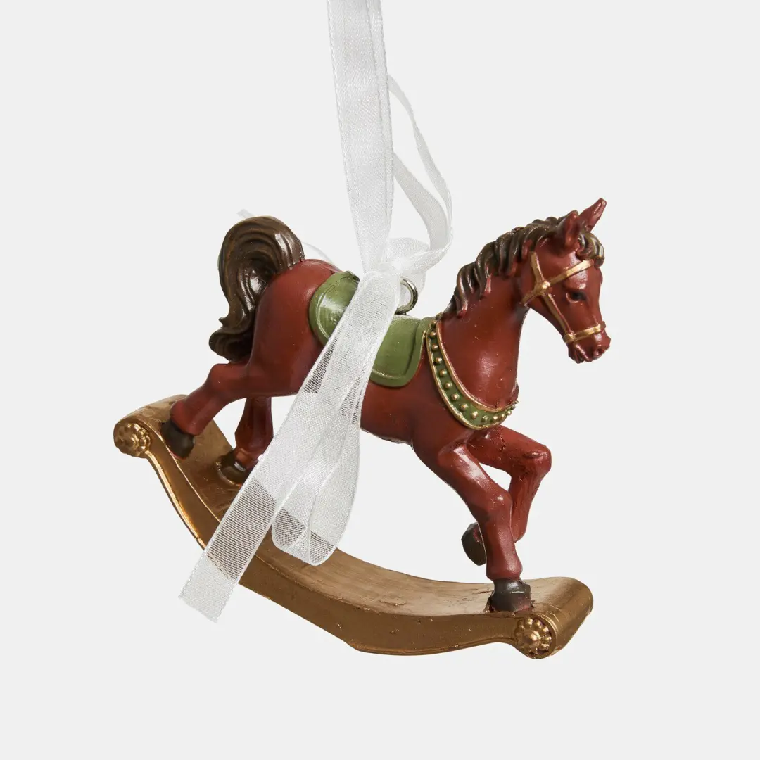 Loberon Maisonpetite Hangers - 4 Stuks - Rood/ Groen - afbeelding 3 van 4