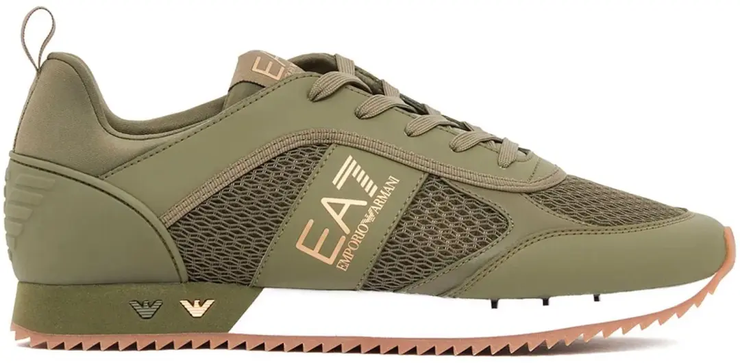 Ea7 Emporio Armani Black & White Laces Schoenen Groen EU 42