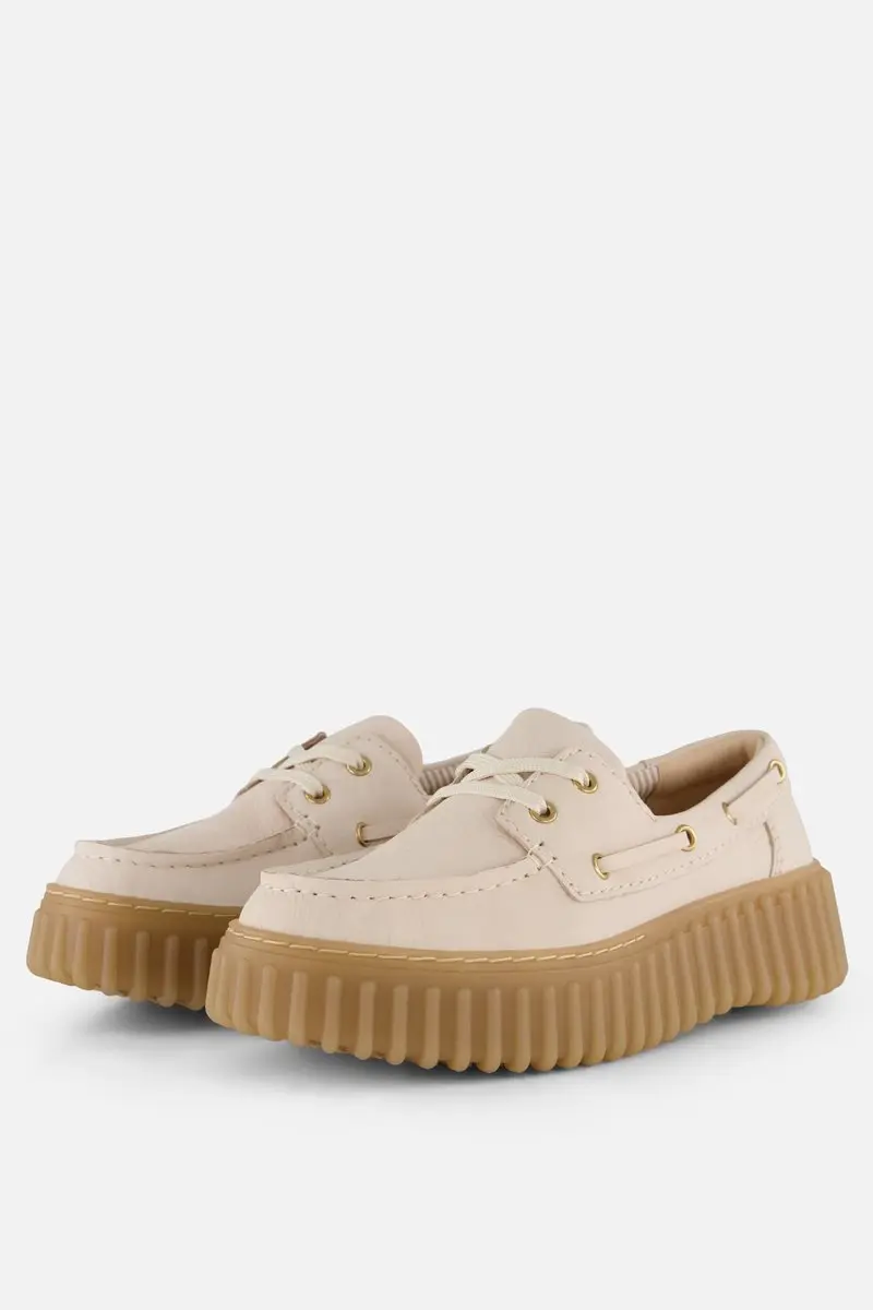 Clarks Torhill Bootschoenen wit Nubuck