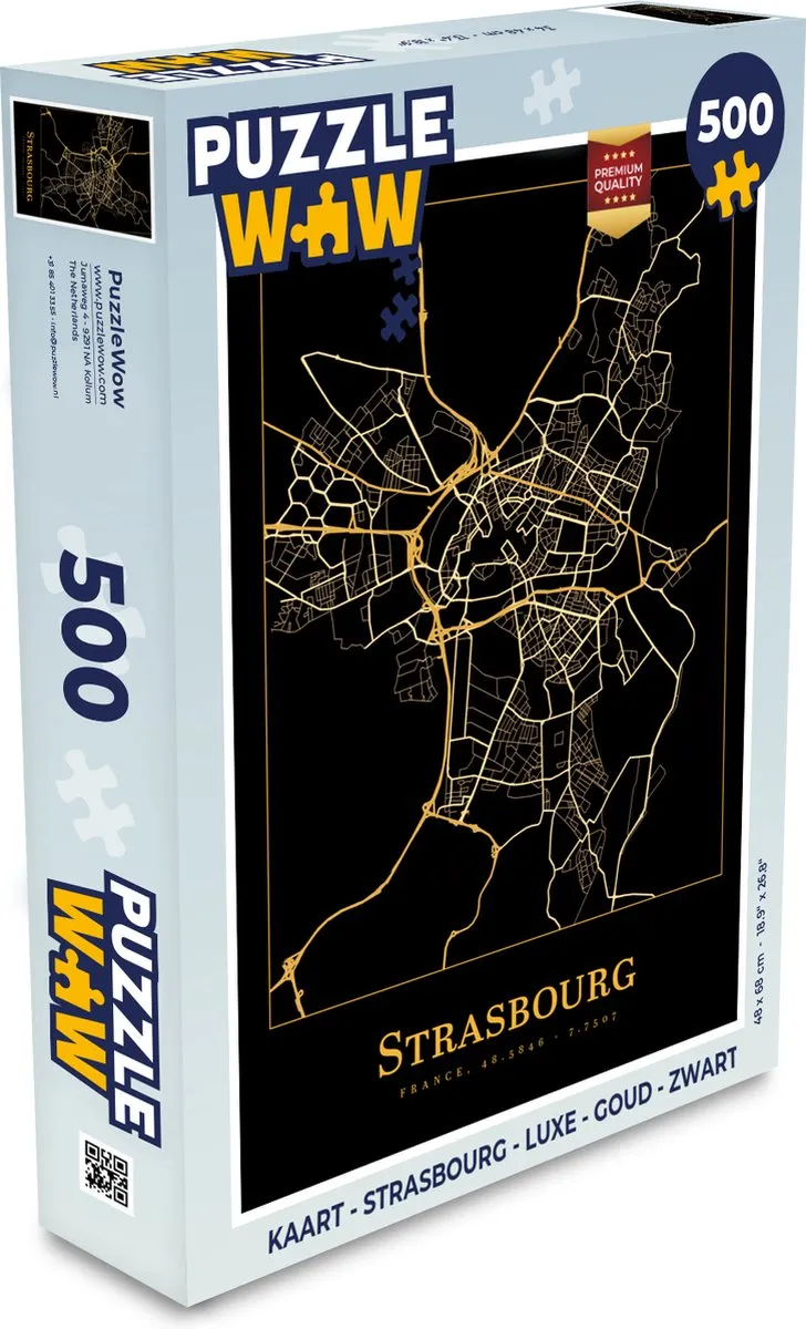PuzzleWow Strasbourg Legpuzzel 500 Stuks