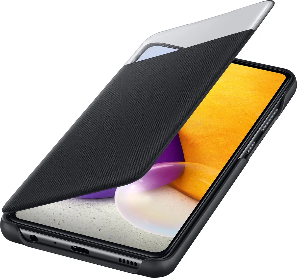 Samsung Smart S View Hoesje EF-EA725PBEGEW - Galaxy A72 - Zwart