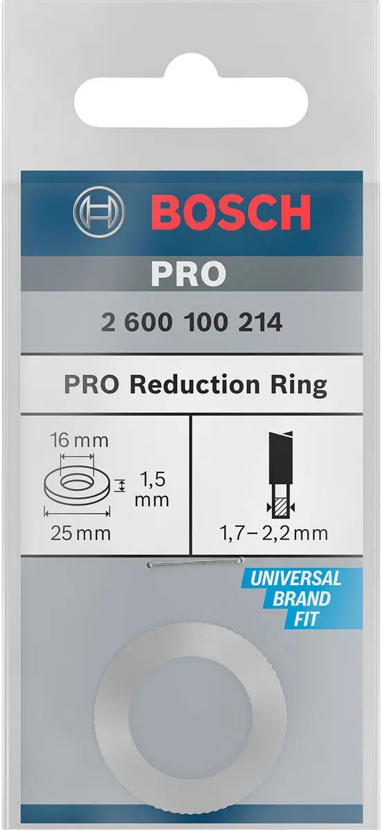 Bosch Reduceerring 25x16x1,5mm - Metaal - afbeelding 2 van 4