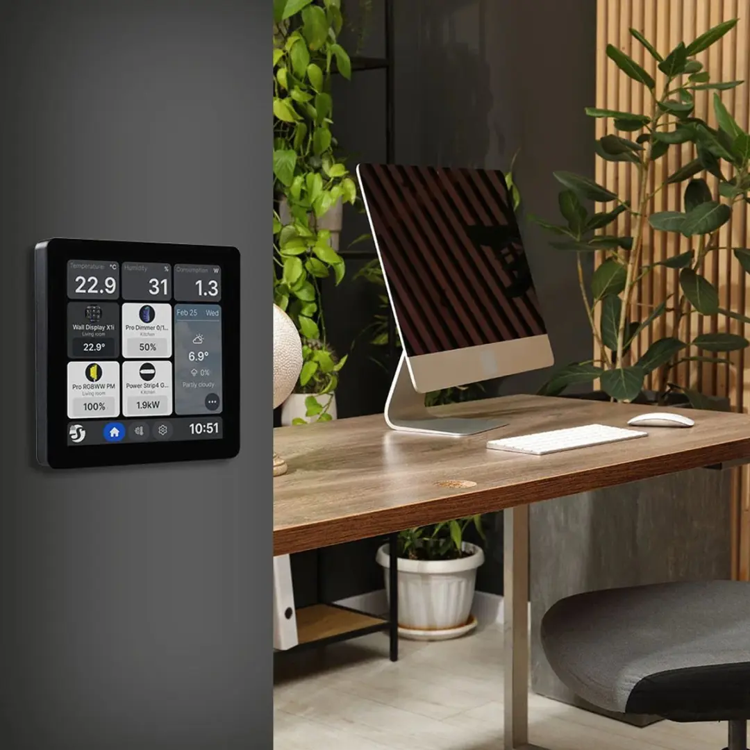Shelly Wall Display X1i Smart Home Bedieningspaneel - 4" Touchscreen - afbeelding 6 van 6