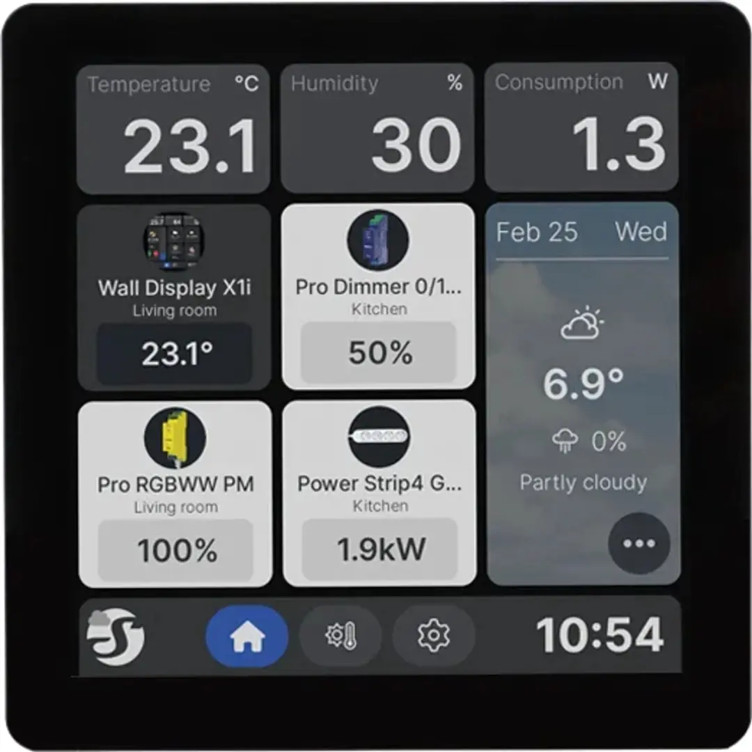 Shelly Wall Display X1i Smart Home Bedieningspaneel