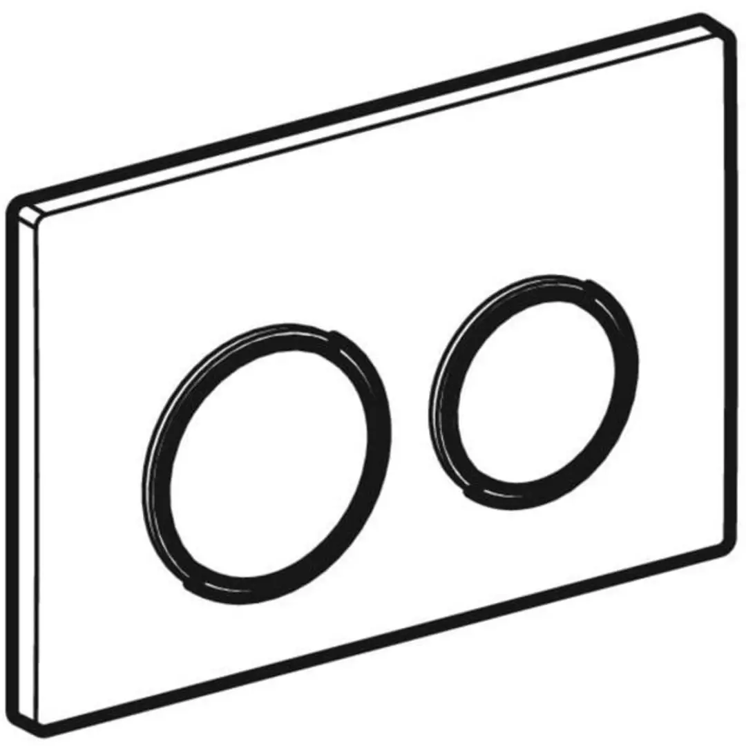 Geberit Omega20 Bedieningsplaat 115.085.DW.1 - Zwart - afbeelding 3 van 6