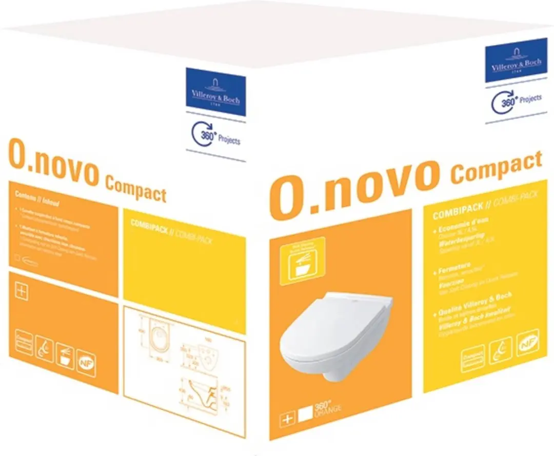 Villeroy & Boch O.novo Wandcloset Combipack 49cm