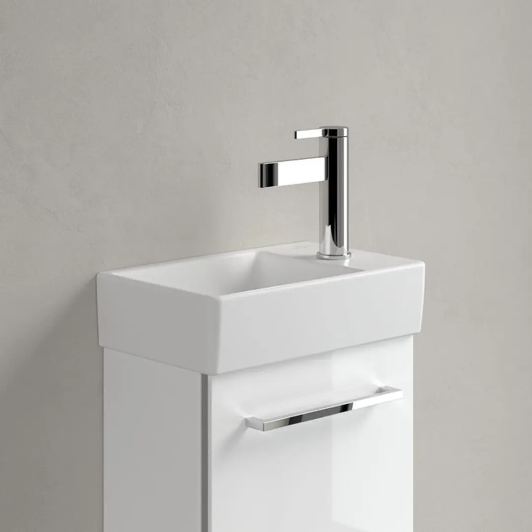 Villeroy & Boch Avento Fontein Rechts 36x22cm Stone Wit CeramicPlus - afbeelding 5 van 6