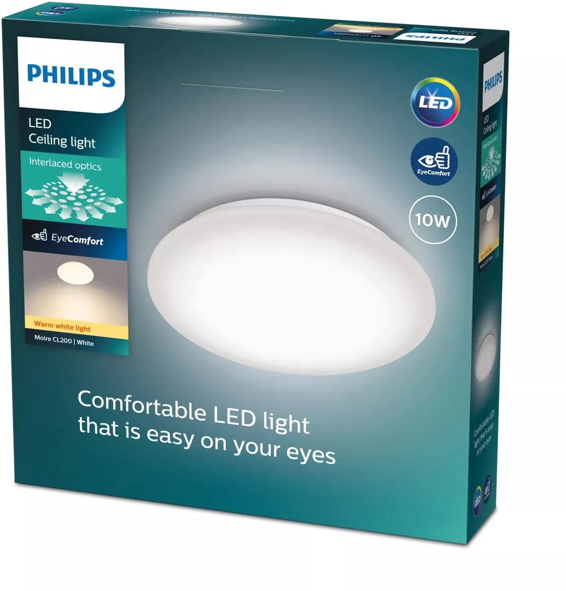 Philips Moire Plafondlamp 2700K - 25cm Wit