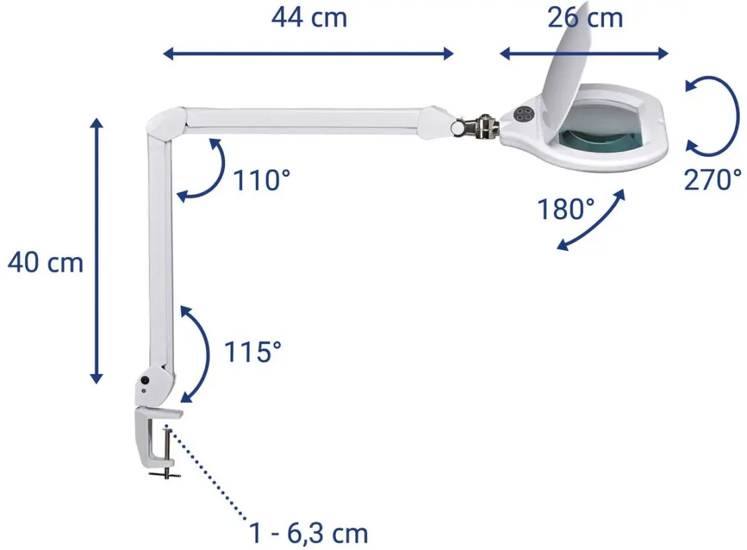 MAUL MAULkristal LED Loeplamp - Dimmbaar - Wit - afbeelding 3 van 6