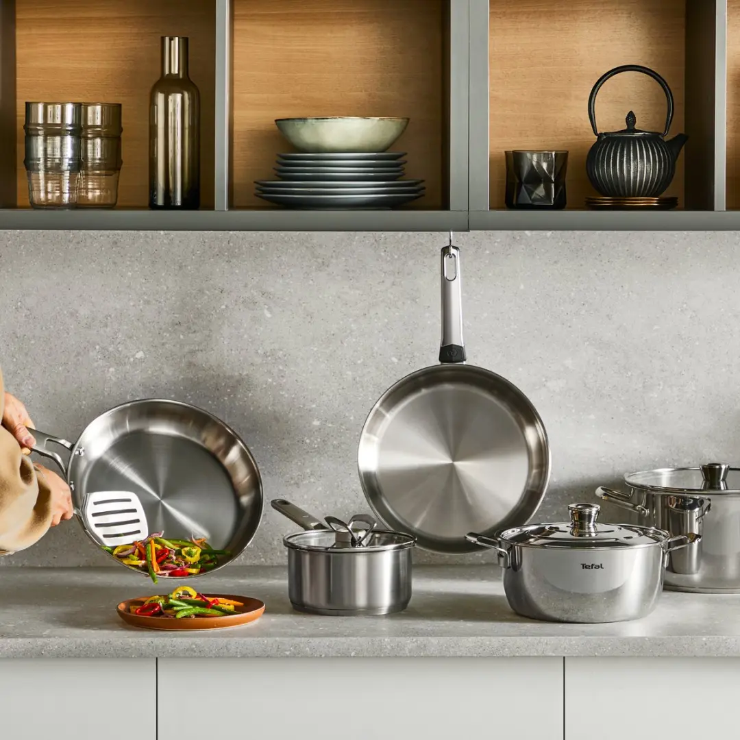 Tefal Emotion+ E3286145 Kookpan 22cm - Zilver - afbeelding 2 van 6