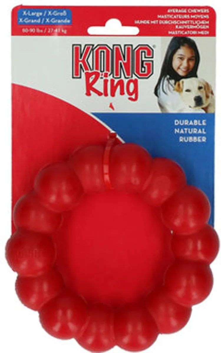 KONG Ring XL Hondenspeelgoed - ⌀13cm - Rood