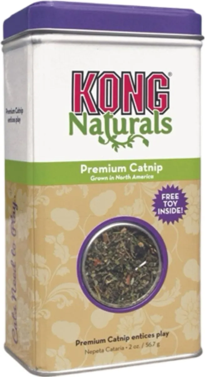 KONG Naturals Kattenkruid Navulling - 4 Stuks Groen