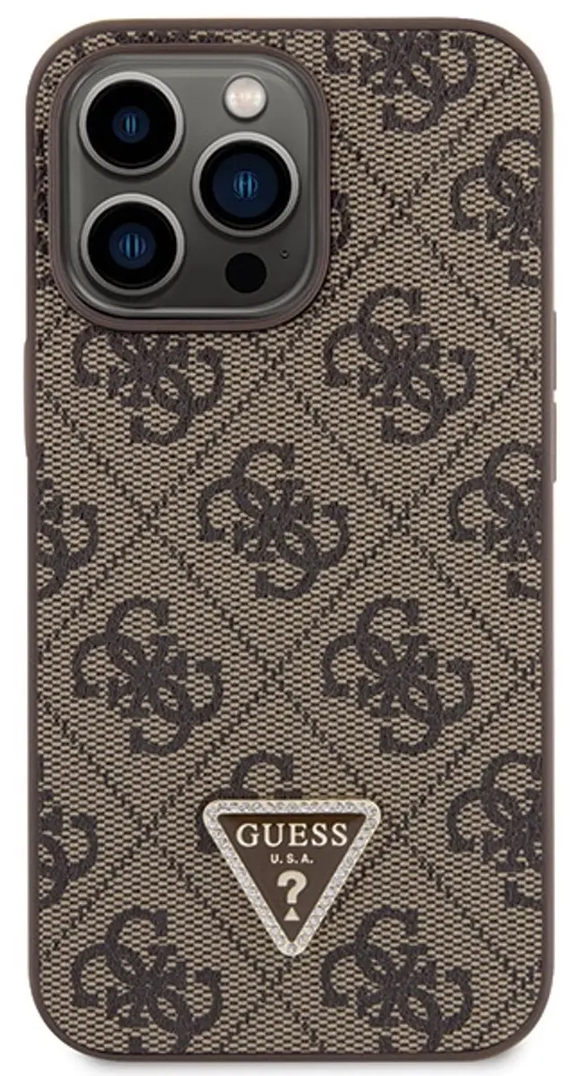 Guess GUHCP13LP4TDSCPW iPhone 13 Pro Hoes - Bruin - afbeelding 4 van 6