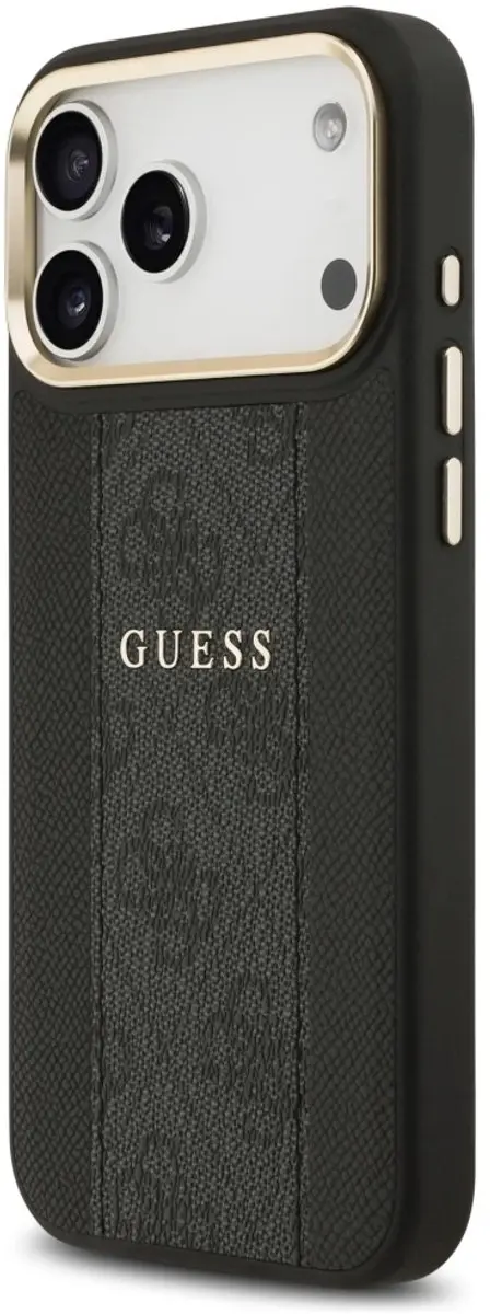 Guess 4G Stripe MagSafe Hoesje - iPhone 17 Pro Max - Zwart - afbeelding 5 van 6