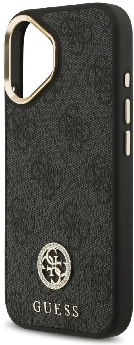 Guess 4G Strass Logo MagSafe Hoesje - iPhone 17 - Zwart - afbeelding 4 van 6