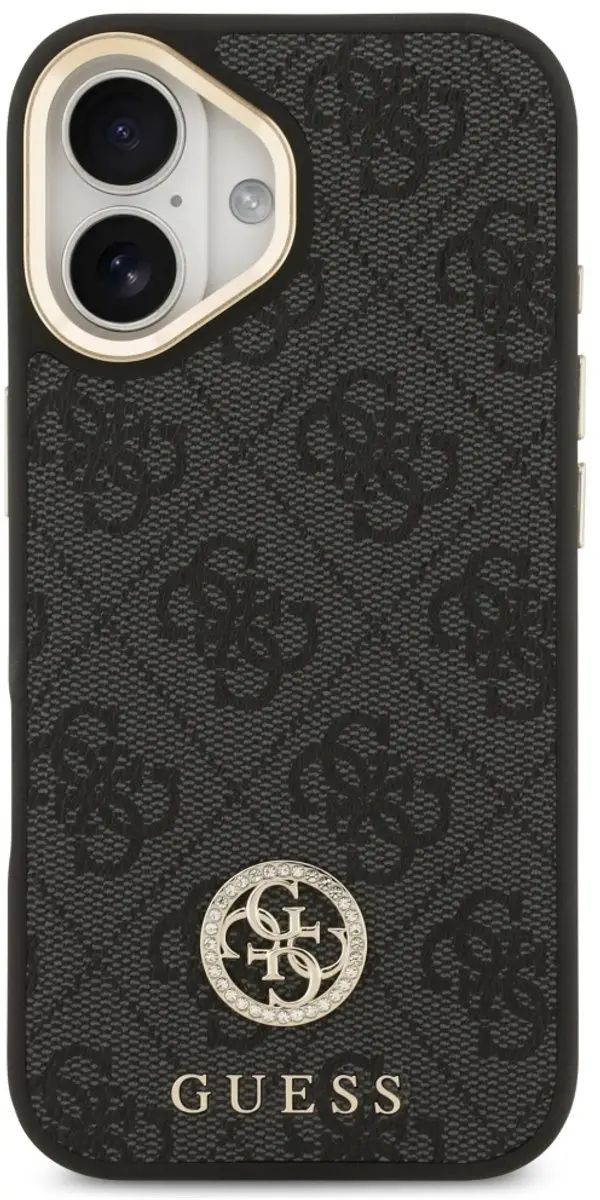 Guess 4G Strass Logo MagSafe Hoesje - iPhone 17 - Zwart - afbeelding 3 van 6