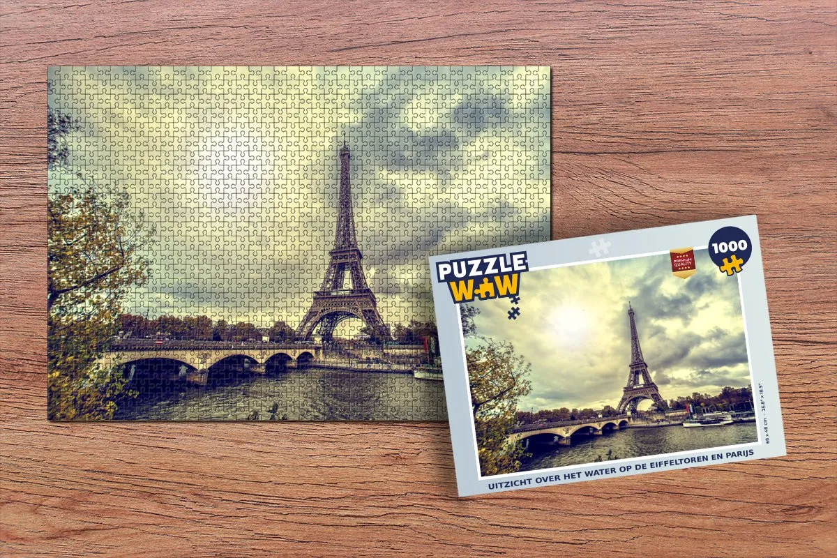 PuzzleWow Legpuzzel Eiffeltoren Parijs 1000 Stuks