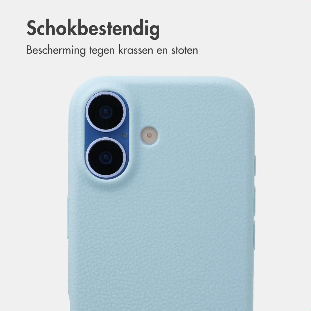 Imoshion Texture Backcover iPhone 16 - Lichtblauw - afbeelding 4 van 6