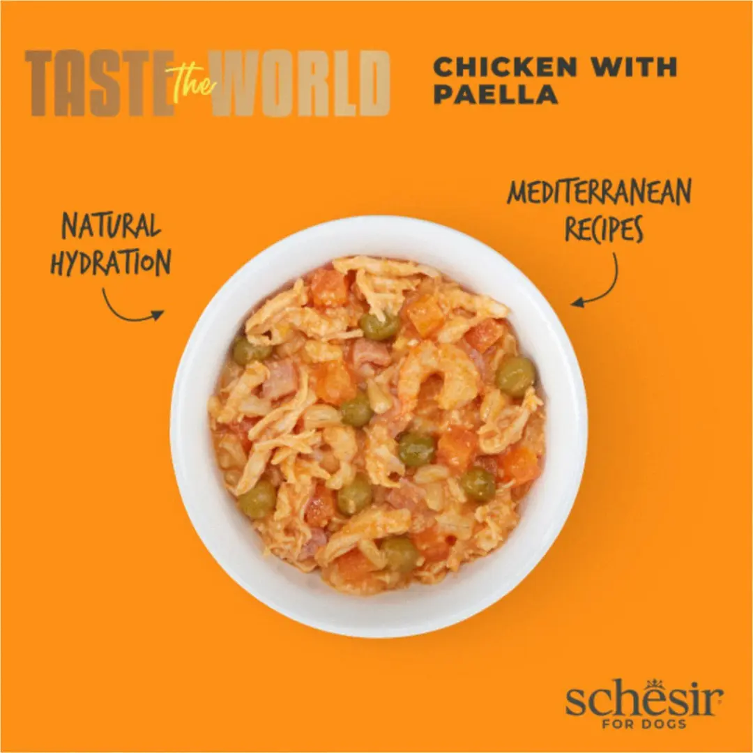 Schesir Taste The World Paella Hondenvoer 150g - 12 Stuks - afbeelding 5 van 6