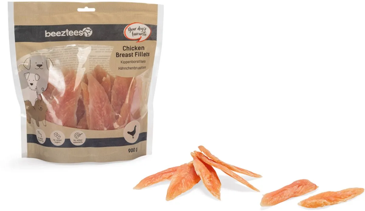 Beeztees Kippenborstfilets Hondensnack 900g