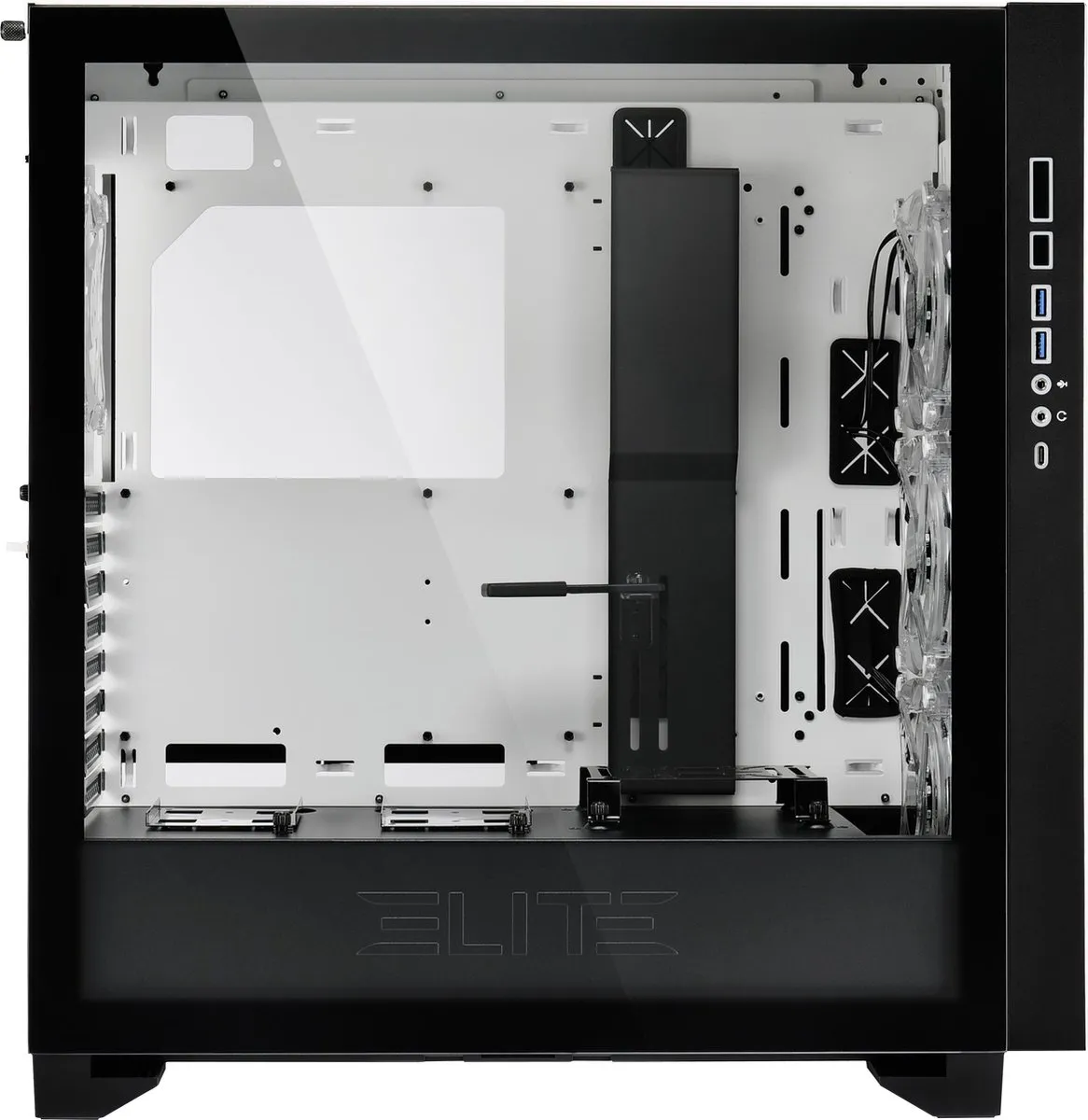 Sharkoon CA300T ATX Semi-tower - 4 Ventilatoren - USB-C