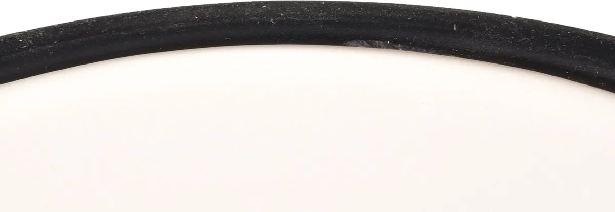 Flamingo Duke Keramische Hondenvoerbak 14cm - Wit/Zwart